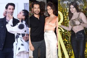 Sunny with Daniel, Mandana, Sherlyn at Dabboo Ratnani calendar launch
