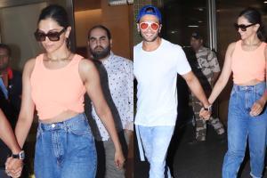 Ranveer Singh clicked with family at the airport showcasing his quirky  style