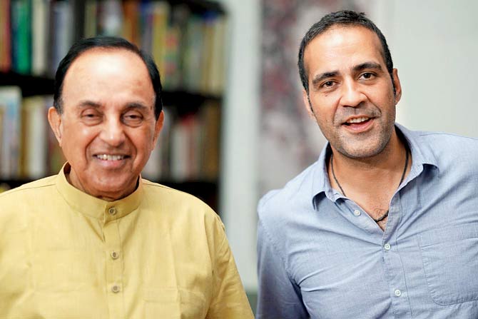 Taseer interviews Subramanian Swamy for  the film