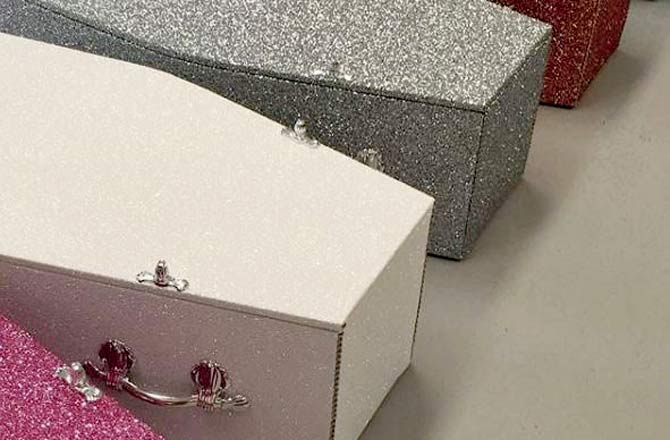 Buy yourself a coffin coated with glitter