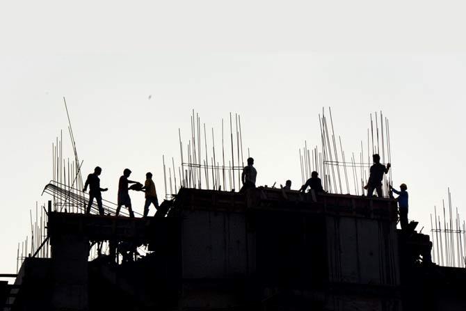 A construction site in Ghatkopar. FILE PIC