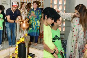 Hrithik Roshan, Sussanne Khan, kids and family perform Maha Shivratri pooja