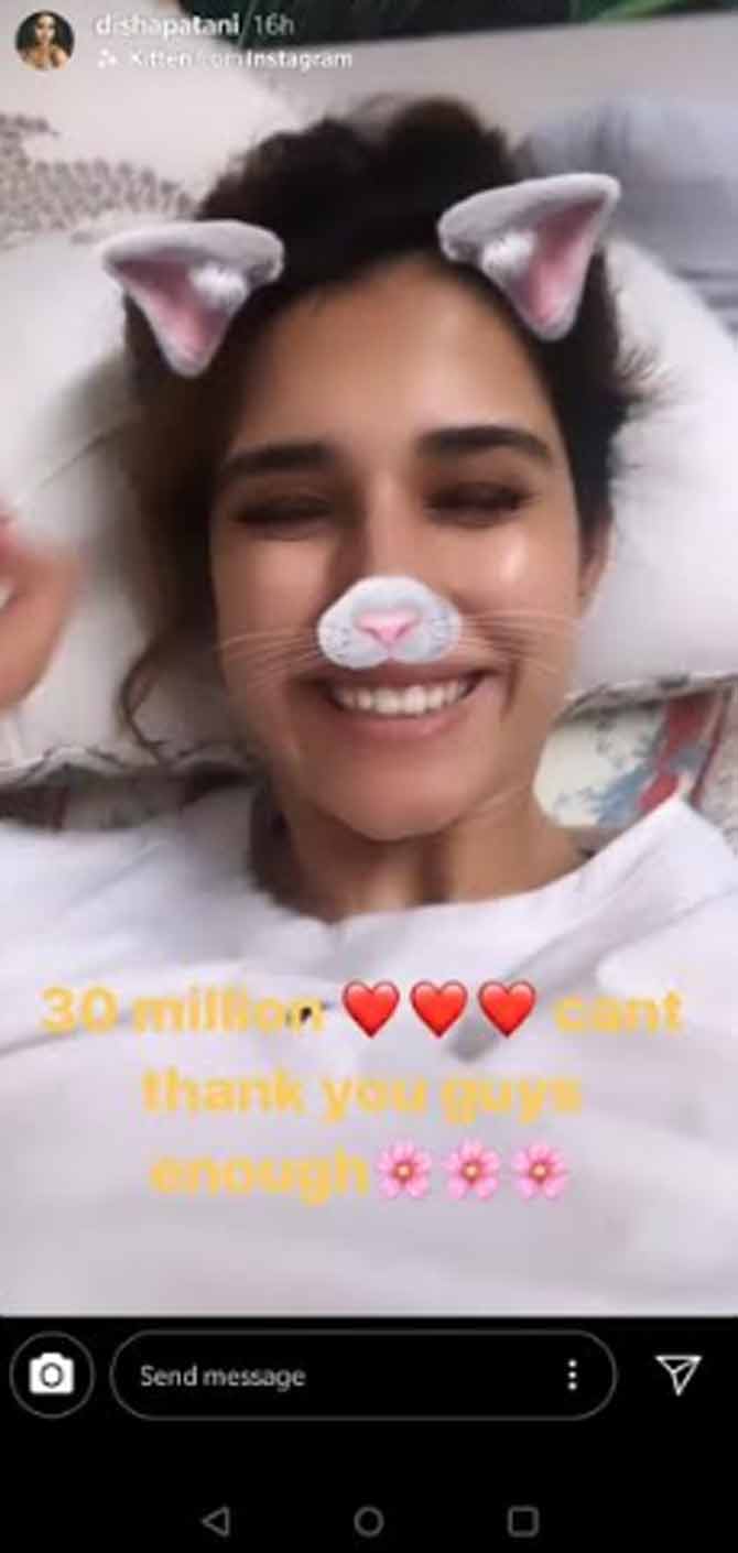 Disha Patani Instagram Story