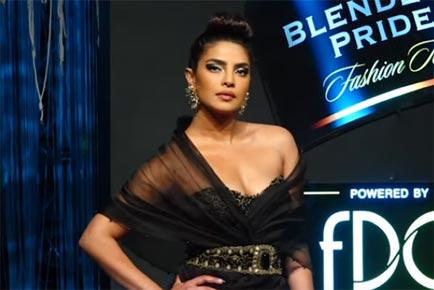 Priyanka Chopra sets the temperature soaring in a black outfit