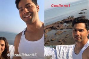 Varun Dhawan shares glimpse from shooting of 'Coolie No. 1'