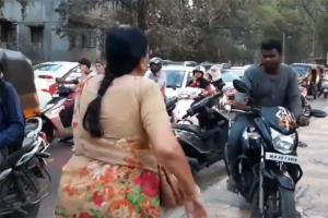 Senior citizen scolds bikers taking the pavement, wins hearts online