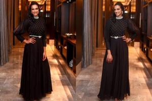 PV Sindhu looks stunning in this long black dress. See Photos