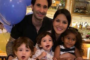Sunny Leone celebrates her twins, Asher and Noah's 2nd birthday