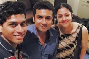 Suriya shares a 'happy selfie' with wife Jyothika