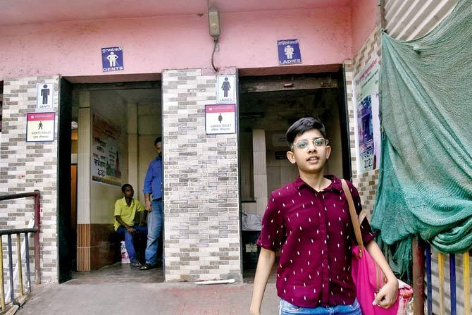 Student and TEDx speaker Ria Sharma was asked to cough up an extra R20 at a public toilet at CSMT because the caretakers didn’t think they looked woman enough. PIC/PRADEEP DHIVAR