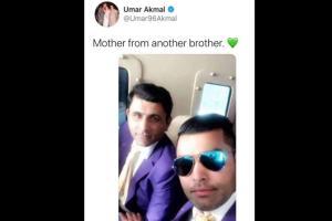 Umar Akmal met his 'mother from another brother', brutally trolled!