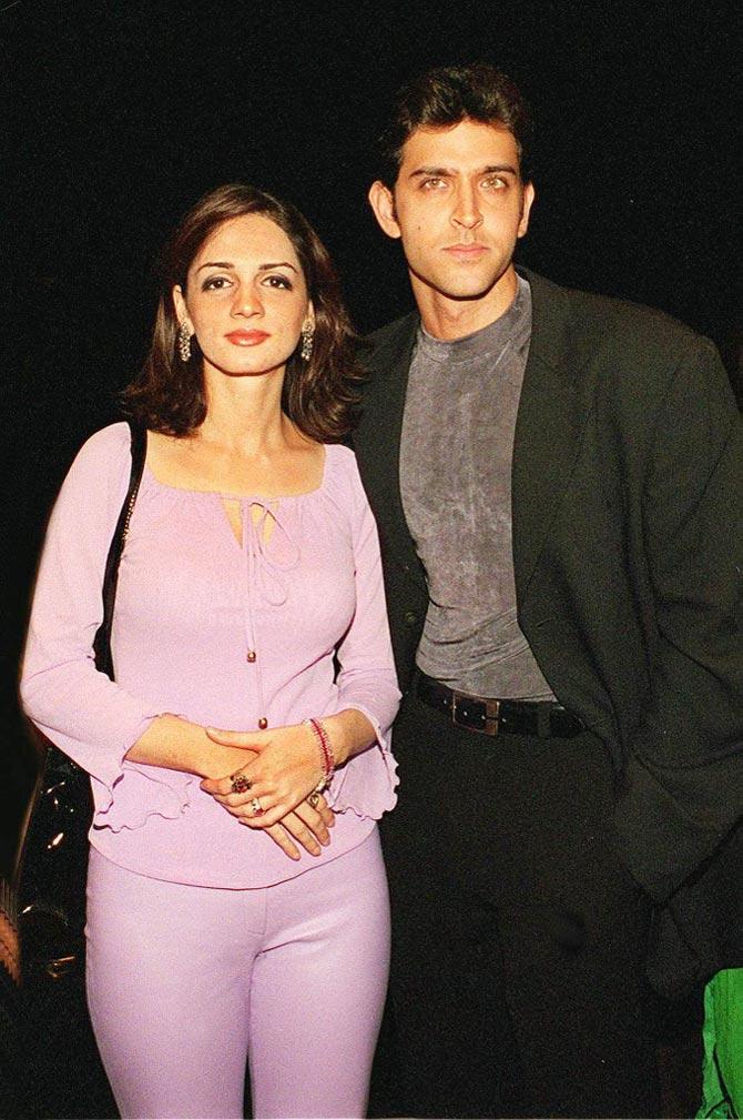 A September 2000 photo shows Hrithik Roshan, 26, with his girlfriend Sussanne Khan, 23, who is set to be married on December 20, 2000, in Bangalore. Police in the southern India town of Bangalore have enforced tight security for the impending marriage to be held at a luxury resort owned by the bride's film star father Sanjay Khan. (Picture courtesy/AFP)