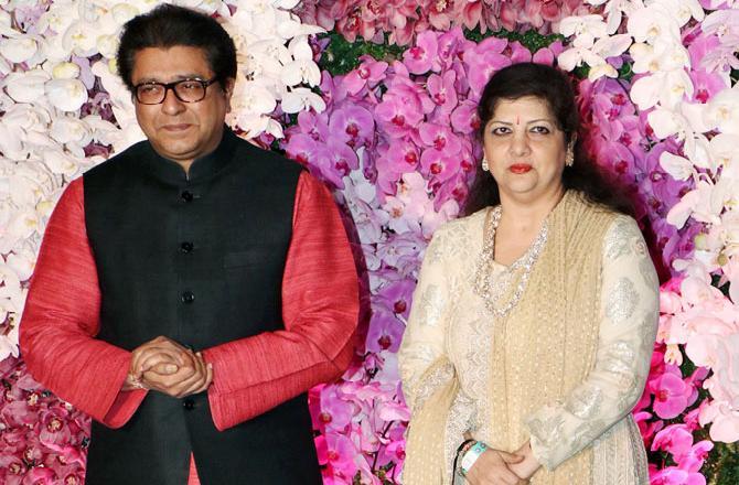 Raj Thackeray married Sharmila Wagh, now Sharmila Thackeray, daughter of Marathi cinema photographer, producer-director Mohan Wagh. Sharmila is often seen supporting the MNS leader at various public events and functions. The couple has a son, Amit Thackeray and a daughter Urvashi Thackeray