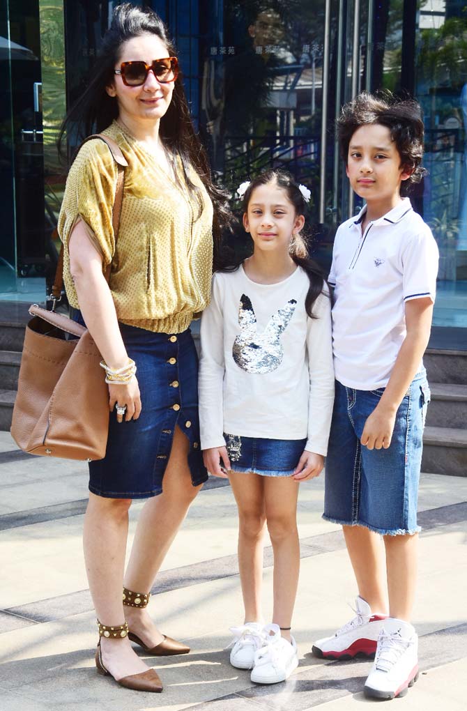 With her husband Sanjay Dutt busy with multiple projects, the star wife has been regularly spotted hanging out with her kids giving us some major family goals.