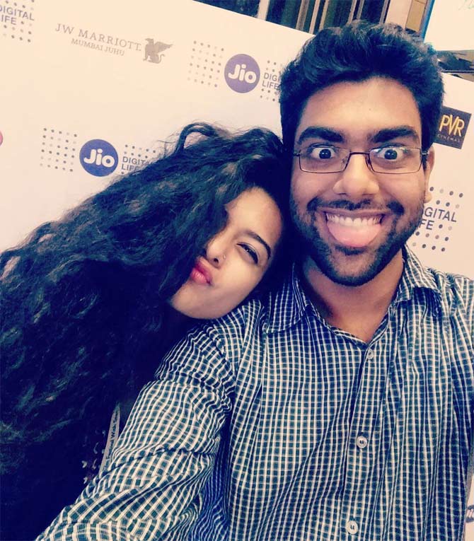 While struggling and trying hard to make it huge in the world of showbiz, Dhruv Sehgal, who met Palkar at Thespo (QTP's annual theatre festival), asked her to audition for Filter Copy's new satire show on YouTube called News Darshan. She not only succeeded in that audition, but also went on to do her first web series called Girl in the City in 2016 for Bindass along with a number of YouTube videos.
In picture: Mithila Palkar with her Little Things co-star Dhruv Sehgal.