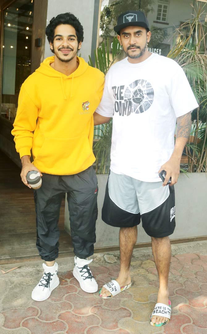 Ishaan Khatter was out enjoying lunch with is Dhadak director Shashank Khaitan at a popular restaurant in Bandra.