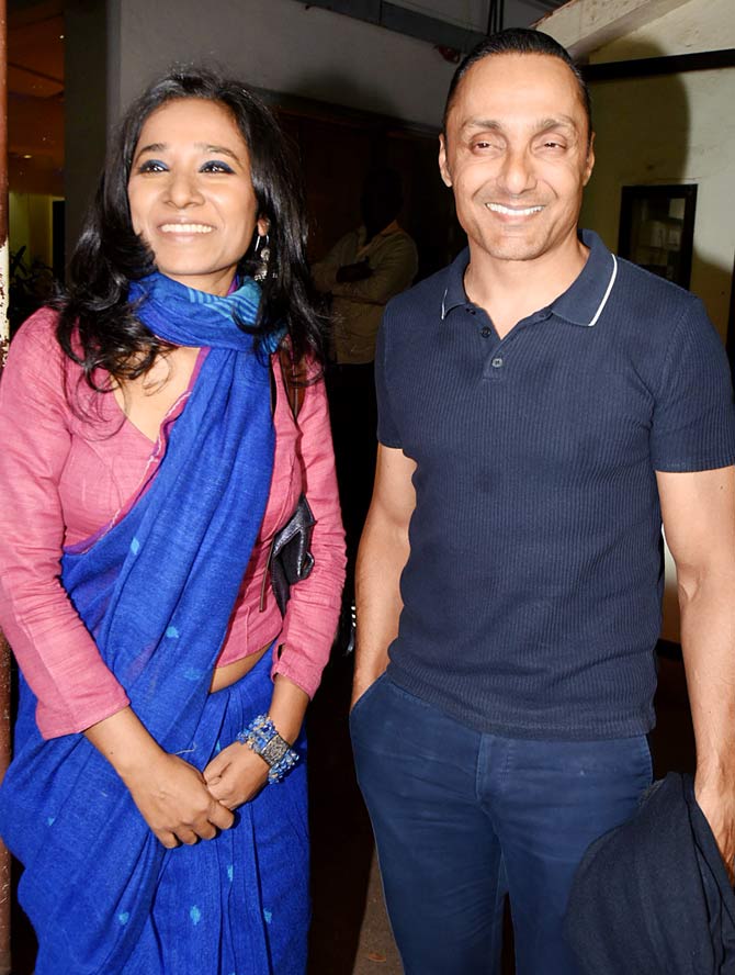 Rahul Bose was all smile as he attended the special screening of Mee Raqsam at the preview theatre in Juhu.