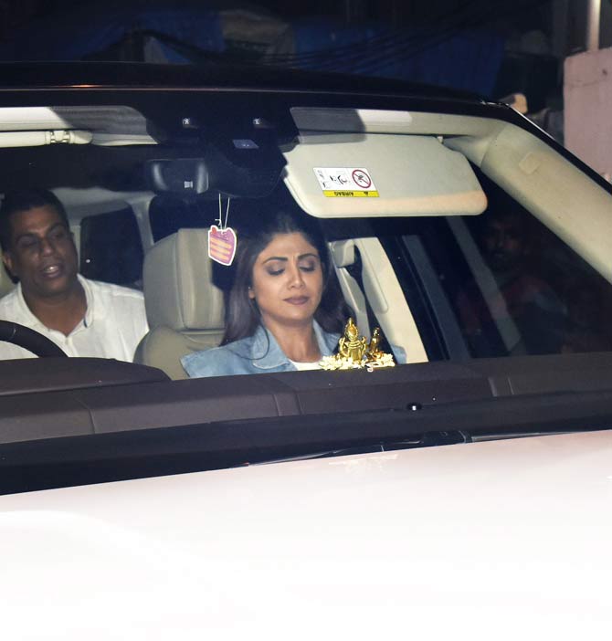 Shilpa Shetty Kundra too attended the special screening of Baba Azmi's Mee Raqsam at a preview theatre in Juhu.