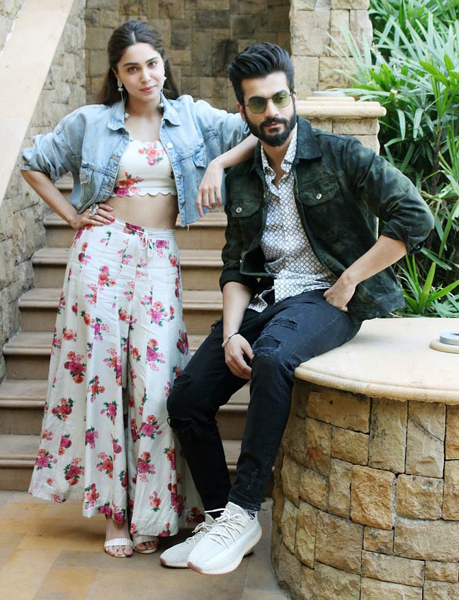 Sunny Kaushal and Sharvari Vagh were promoting their upcoming web series The Forgotten Army at a plush hotel in Juhu.