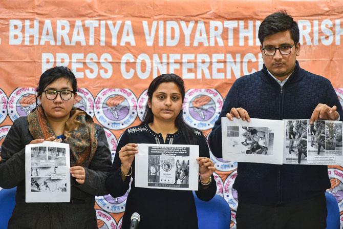 On the other hand, the Akhil Bharatiya Vidyarthi Parishad on January 13 accused the Left-leaning student organisations and Congress' student-wing NSUI of being hand-in-glove in the January 5 violence at the JNU campus, saying it was the fallout of their pre-planned conspiracy.