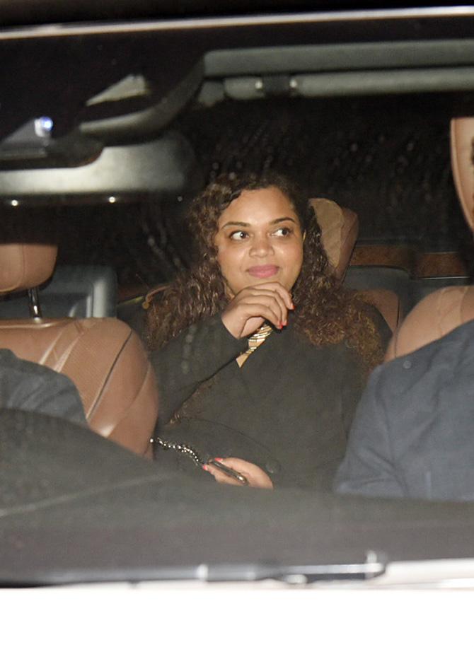 Aarti Shetty arrives for Sidharth Malhotra's birthday party at his Bandra home.