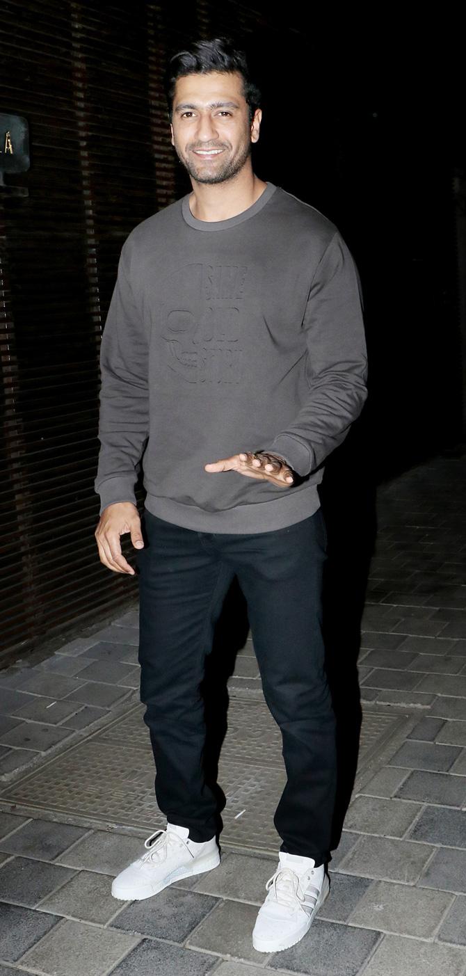 Vicky Kaushal, who is rumoured to be in a romantic relation with Katrina Kaif, too was at Ali Abbas Zafar's birthday bash. The actor was in his casual best, and still managed to look handsome and how!