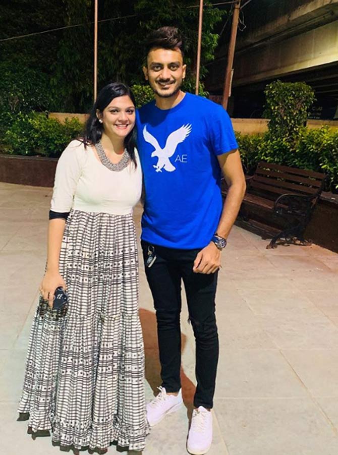 Axar Patel shared this photo with his close friend and had a lovely caption - Share your SMILE with the WORLD. It's a symbol of friendship and peace.