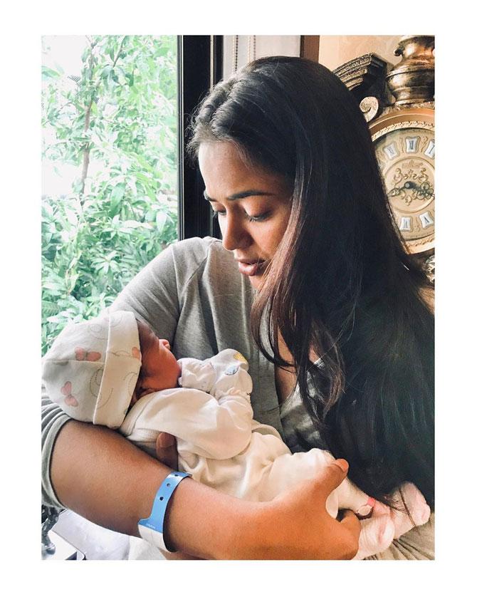 Nyra Varde: Second-time mommy Sameera Reddy shared the first photo of her daughter Nyra on Instagram. The note she shared along with the photo will surely melt your heart. 