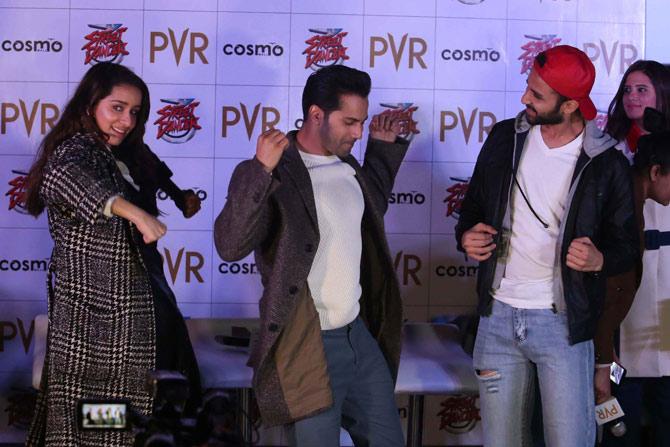 The cast of Street Dancer 3D - Shraddha Kapoor, Varun Dhawan, Raghav Juyal and Sushant Pujari were snapped promoting their film in Chandigarh. All pictures/Pallav Paliwal