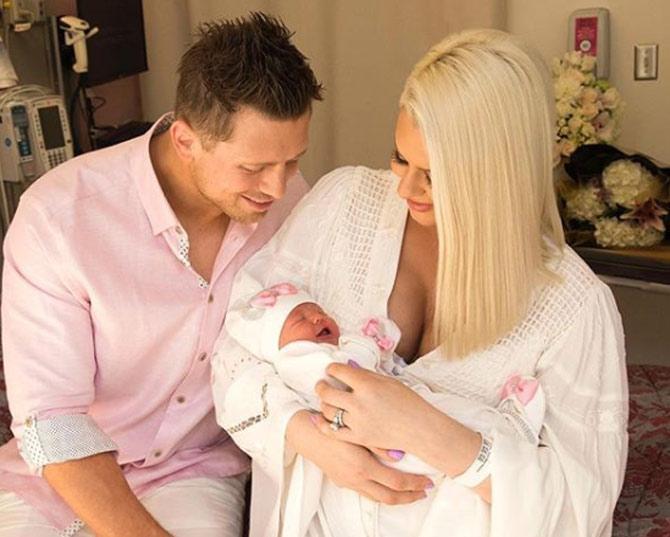 Maryse gave birth to her first child in March 2018. They named their daughter Monroe Sky Mizanin.