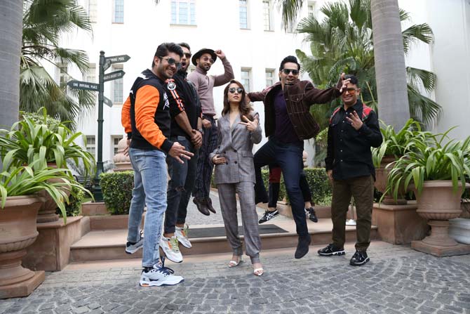 Varun Dhawan and Shraddha Kapoor now get the company of the other principal members of the film, including the T-Series Honcho, Bhushan Kumar. Given it's a dance film, the energy reflects in the promotions as well.