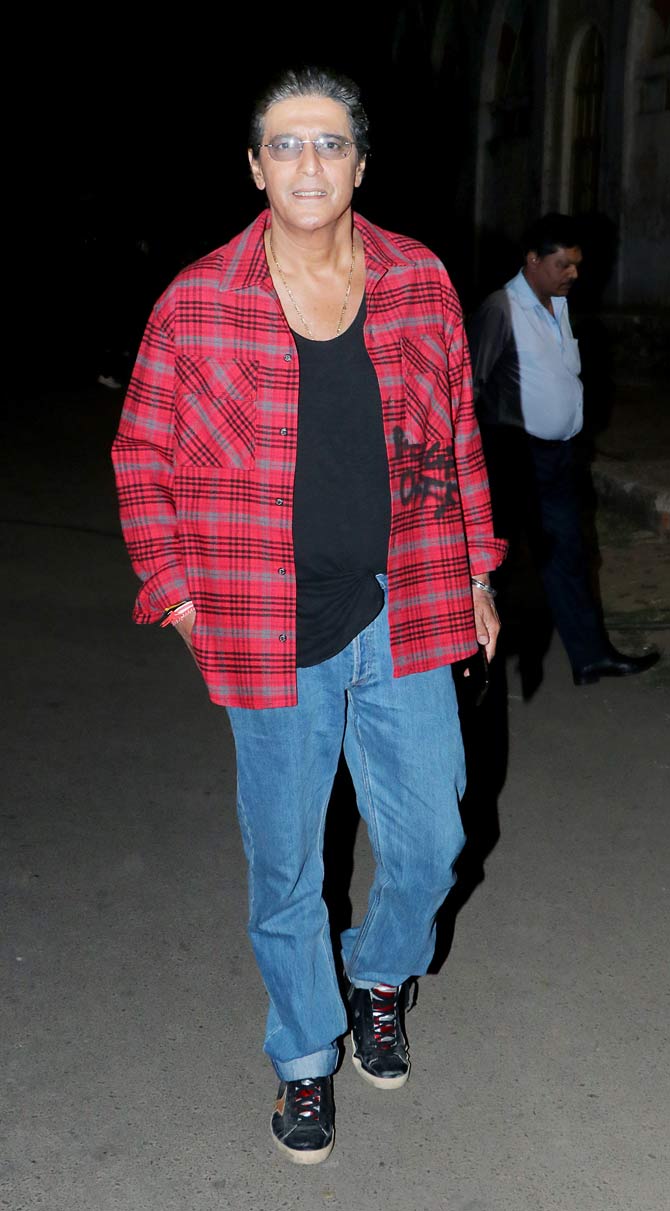 Chunky Panday, who is also in the movie, was also snapped at the promotional event in the city.