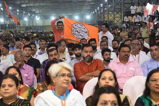 The party also appropriated VD Savarkar, and Raj Thackeray will unveil his party's new agenda at a rally in the evening.