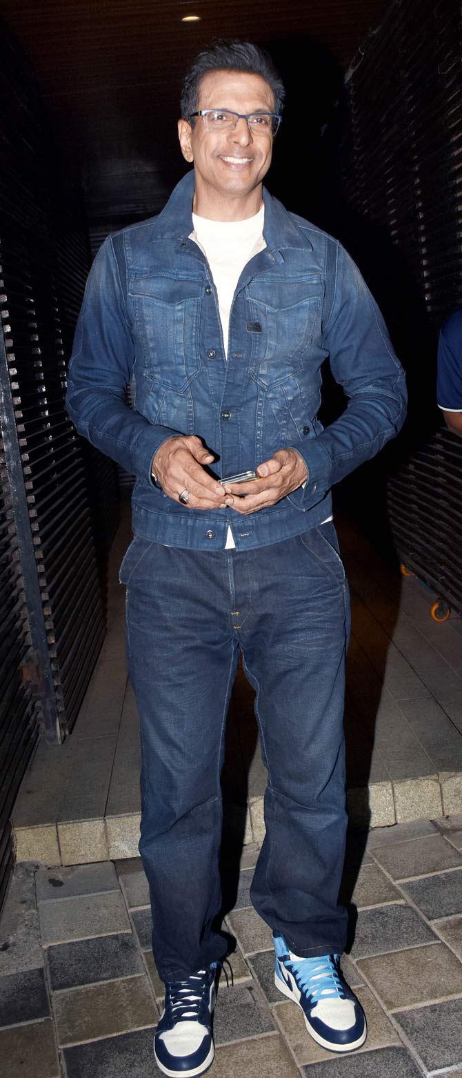 Jaaved Jaaferi sported denim on denim look at Sudhir Mishra's birthday bash, On the professional front, the actor will be next seen in Coolie No. 1 and Shershaah.