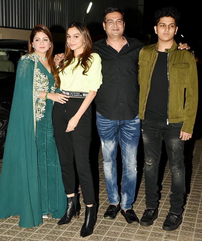 Director Rumi Jaffery along with daughter Alfia and family attended the special screening of Street Dancer 3D at a popular multiplex in Juhu.