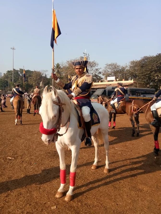 He said horses in the unit can be used for crowd control during festivals and marches, at beaches and the rider can keep watch from a good height, and claimed a policeman on horseback was equal to 30 personnel on the ground.
(Photo: Ashish Raje)