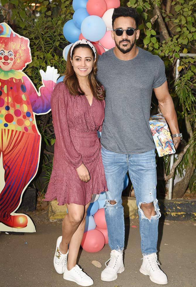 Anita Hassanandani and Rohit Reddy at Ravie Kapoor's birthday celebration.