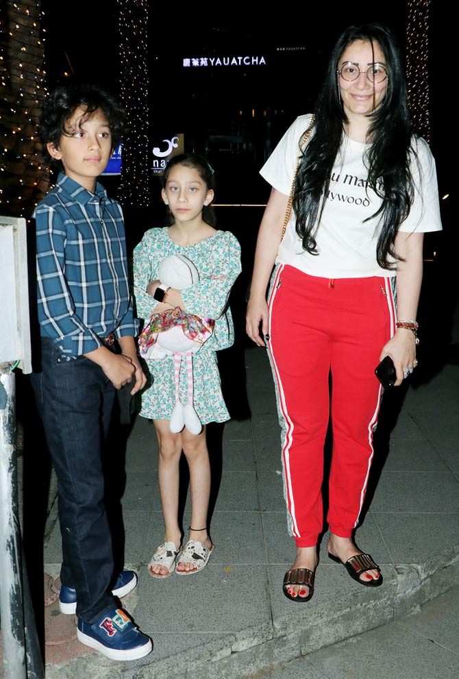 Even though Maanayata Dutt has the company of her two adorable children, we are missing Sanjay Dutt aka Baba, the most popular name among the paparazzi!