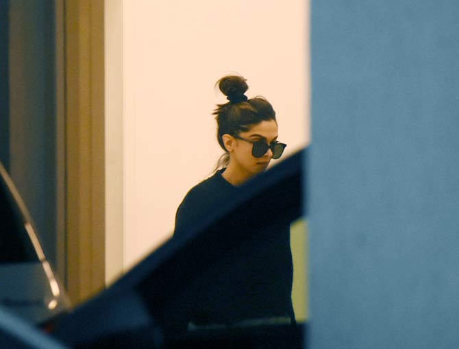 Deepika Padukone was also snapped at Karan Johar's residence in the city. The actress, on the work front, was last seen in Chhapaak, along with Vikrant Massey.