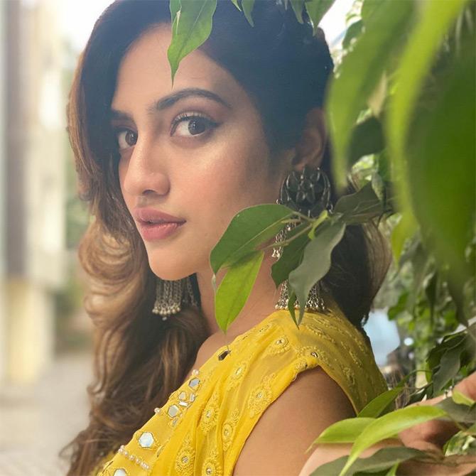 In photo: Nusrat Jahan looks calm and composed as she oozes confidence while posing for the camera
