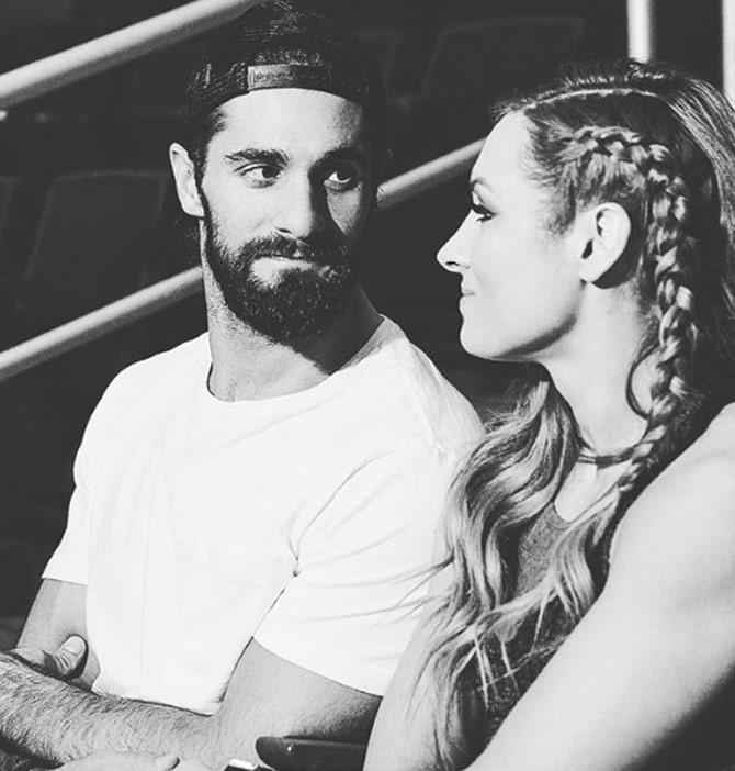 Becky Lynch and former Universal champion Seth Rollins began dating in early 2019
