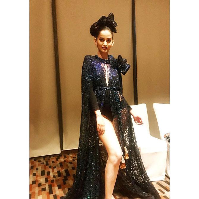 She captions this photo, 