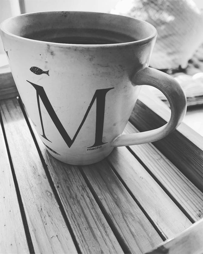 Masaba, who has dressed many leading celebrities of the film and fashion industry loves coffee. Every now and then, the ace designer shares pictures from her coffee sessions. Masaba shared this picture while returning home after her official work trip. While sharing the picture, Masaba wrote: What’s the word for that feeling when you come back home? She ended her caption with a black heart and dove of peace emoticon.






