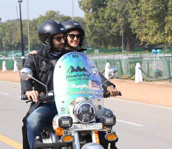 Given Malang boasts off a lot of traveling and globetrotting fun, it cannot get better than riding a bike for Aditya Roy Kapur and Disha Patani, who seem to be really inspired by their respective characters from this romantic thriller.