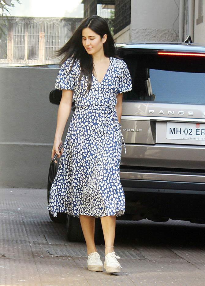 Sooryavanshi cast also includes Gulshan Grover and Sikander Kher among others playing significant roles. The shooting of the multi-starrer had begun in May and is set to hit the big screens on 27 March.
In picture: Katrina Kaif at Zoya Akhtar's residence in Bandra.