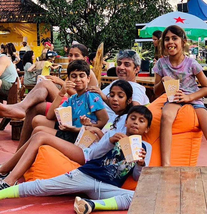 On Children's Day 2019, Ajay Jadeja posted a cute photo on Instagram and captioned it, 'Keep the company of children and keep the child in you alive!'