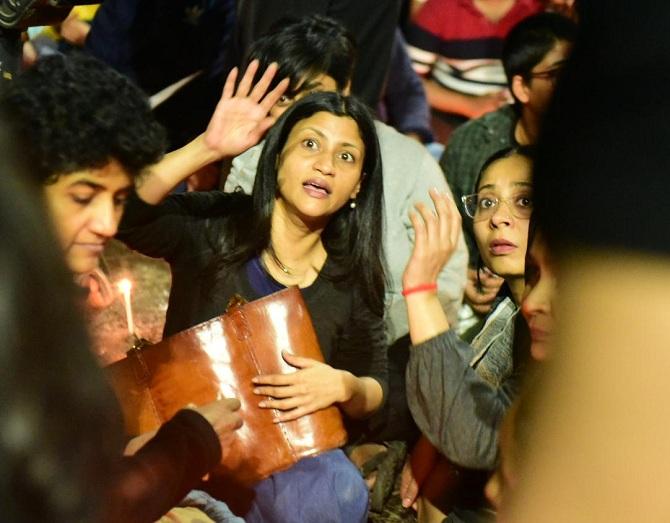 Violence broke out at Jawaharlal Nehru University on Sunday night after masked men armed with sticks and rods attacked students and teachers and vandalised property on the campus. Students in Mumbai also took to the streets for a protest at Gateway of India at midnight and continued till Monday morning.