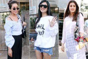 Nupur Sanon at production office; Sonal Chauhan, Asha Negi at salon