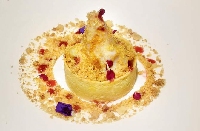 Gajar halwa crumble