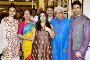 Javed Akhtar's 75th birthday celebration: Farhan-Shibani, Zoya attend